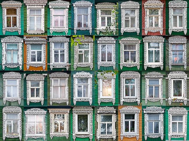 探出俄羅斯的華麗之窗：酷寒世界裡，神祕卻繽紛的窗戶設計！