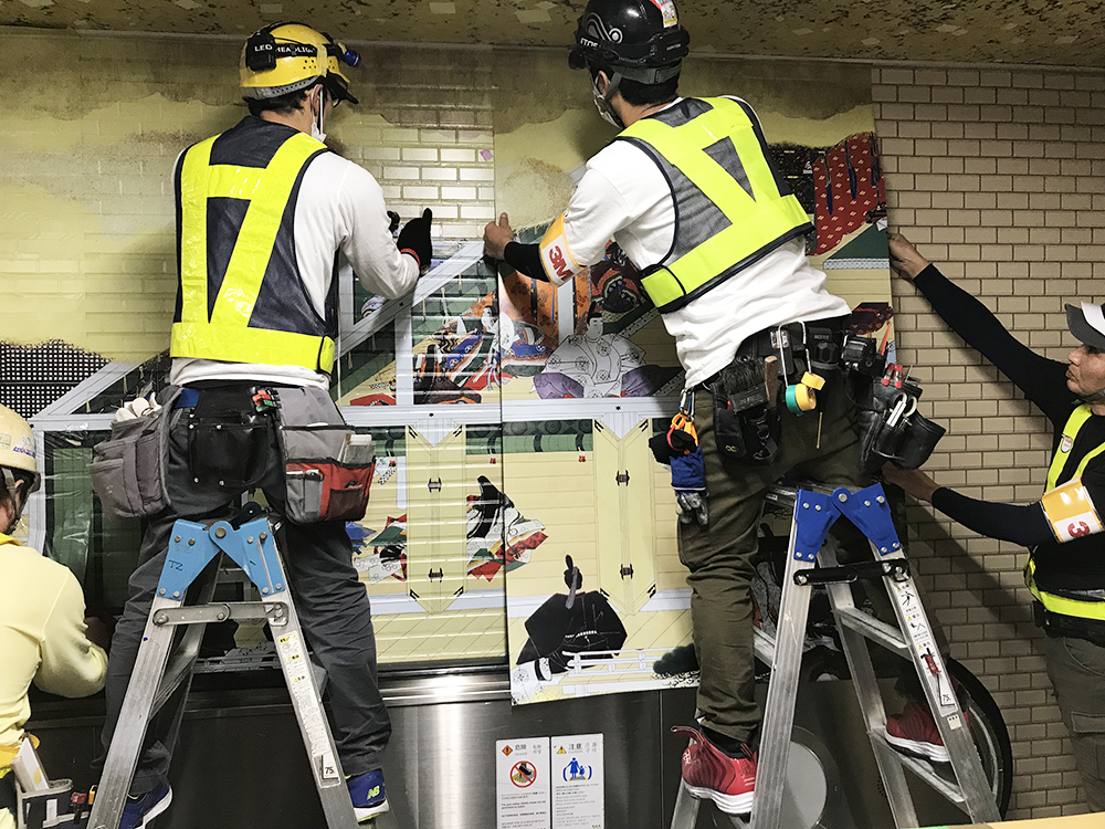國門成藝術散步道！葛飾北齋、東洲齋寫樂等日本浮世繪大師名作現身東京成田機場