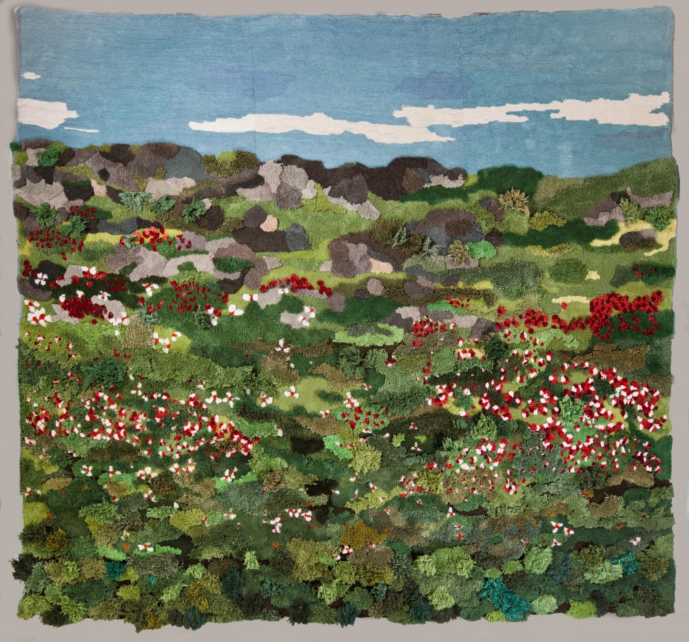 用羊毛剩料織出柔軟草原!阿根廷藝術家Alexandra Kehayoglou巨幅地毯蘊藏自然關懷