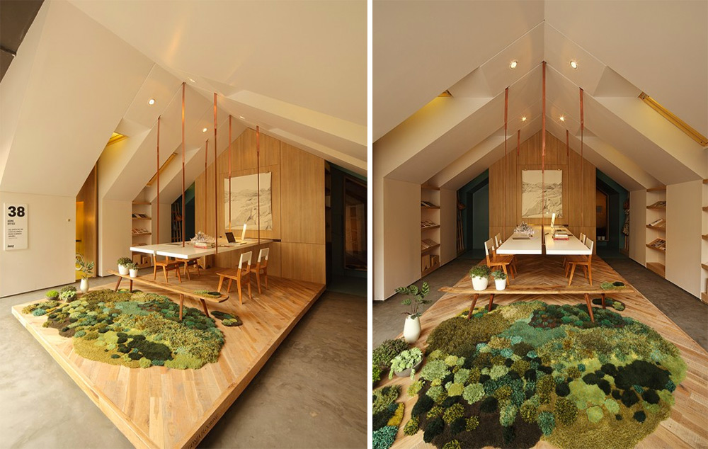 用羊毛剩料織出柔軟草原!阿根廷藝術家Alexandra Kehayoglou巨幅地毯蘊藏自然關懷