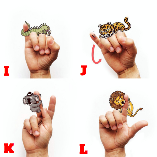 號稱史上最可愛的動物版英文字母教學圖