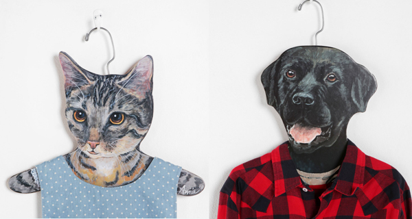 迷人動物造型衣架，絕佳趣味的服裝展示