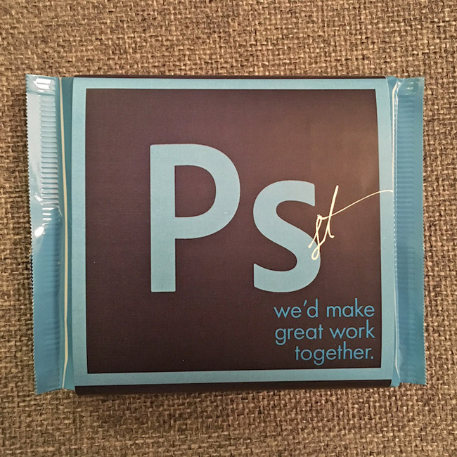P.S. 相信我們會合作得甜蜜！設計師用 Adobe 巧克力包裝驚艷未來頭家