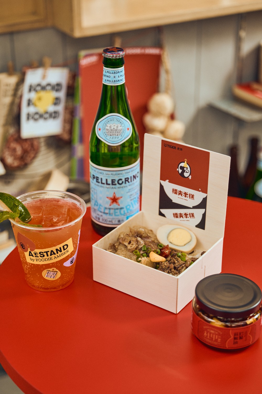 台北民生社區「A STAND」咖啡外帶店！聯名台南糯夫米糕推雙拼美食組合