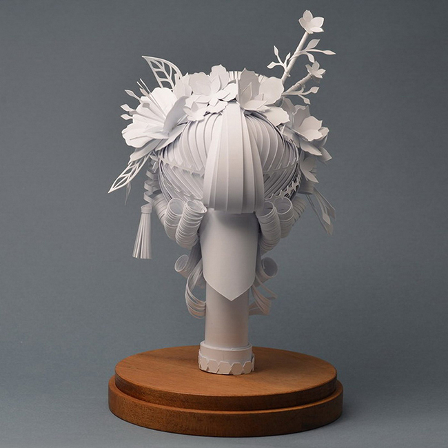 頭上搞什麼飛機!俄羅斯藝術家Asya Kozina用紙雕詮釋巴洛克式假髮