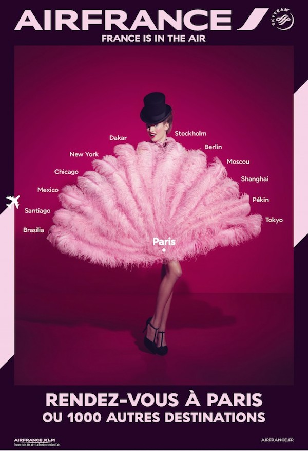 【廣告創意】充滿法式風情的美麗法航海報