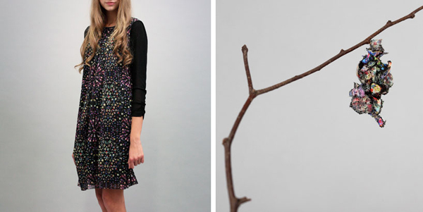 毛毛蟲的服裝秀，利用華服幫簑衣蟲造衣