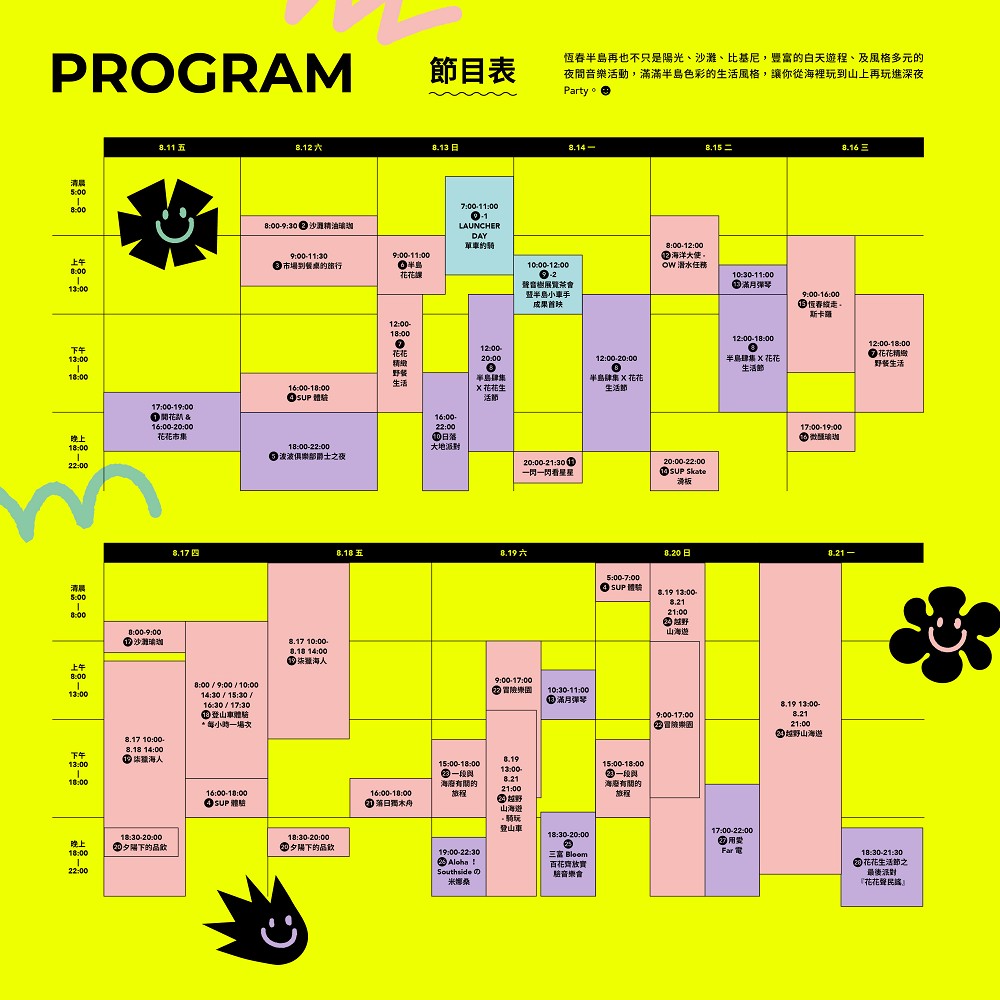 屏東恆春「2023半島花花生活節」！橫跨4鄉鎮集結音樂派對、戶外活動的南國節慶