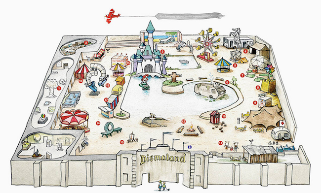 不知道該不該推薦給大家的遊樂園,Banksy最新創作「憂鬱樂園 Dismaland」