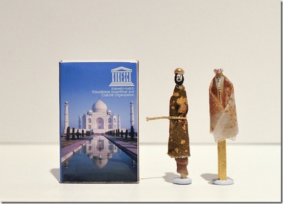 好像女兒節娃娃！童話般的可愛火柴棒