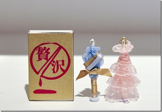 好像女兒節娃娃！童話般的可愛火柴棒