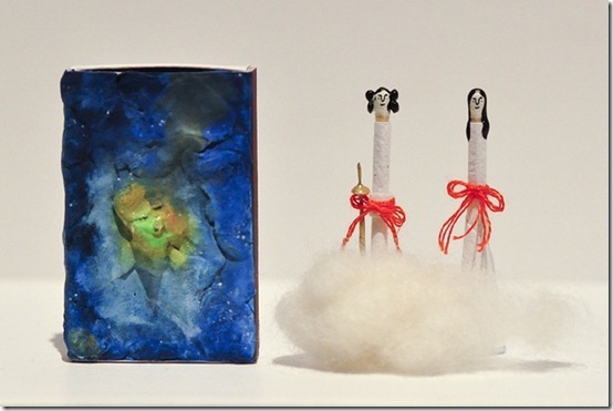 好像女兒節娃娃！童話般的可愛火柴棒