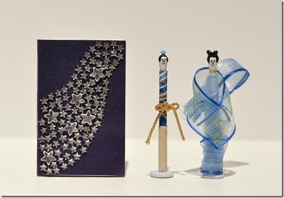 好像女兒節娃娃！童話般的可愛火柴棒