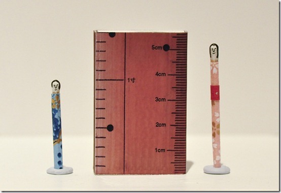 好像女兒節娃娃！童話般的可愛火柴棒