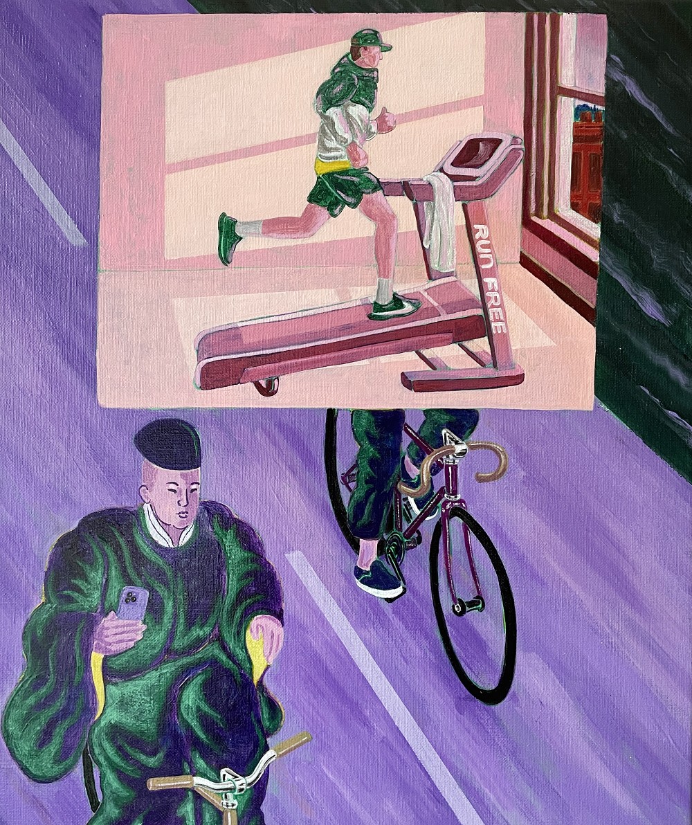 藝術家張簡士揚個展亮相台北奇想會！當古人穿梭現代、擁抱時空疆界的詼諧創作