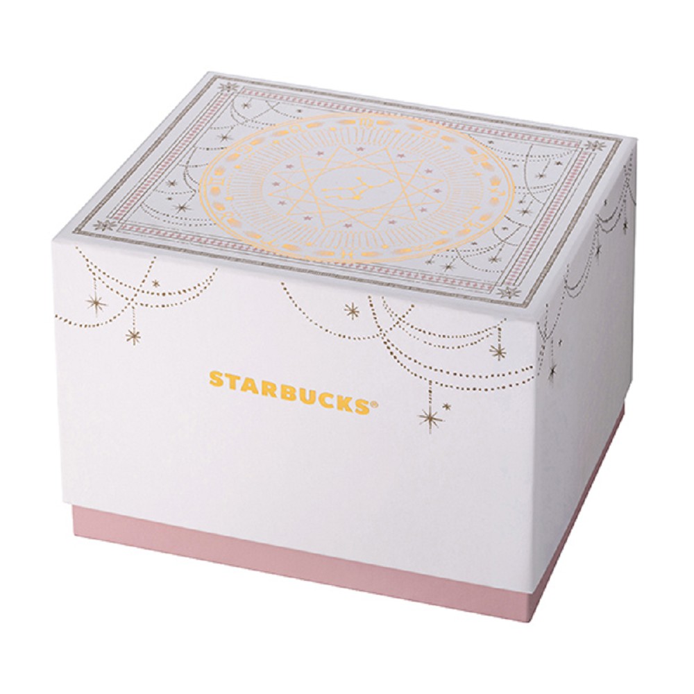 星巴克全新12星座馬克杯!精緻插畫遇上霧白釉色、金把手、燙金禮盒