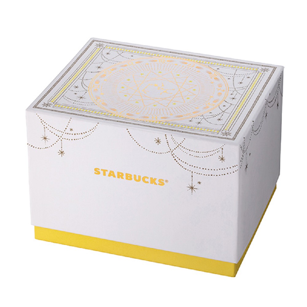 星巴克全新12星座馬克杯!精緻插畫遇上霧白釉色、金把手、燙金禮盒