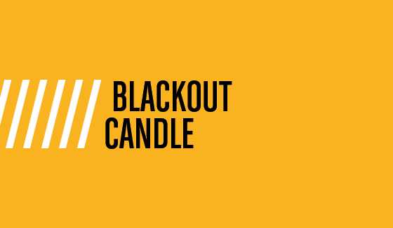 斷電時的好朋友，自備火柴的螢光蠟燭Blackout Candle