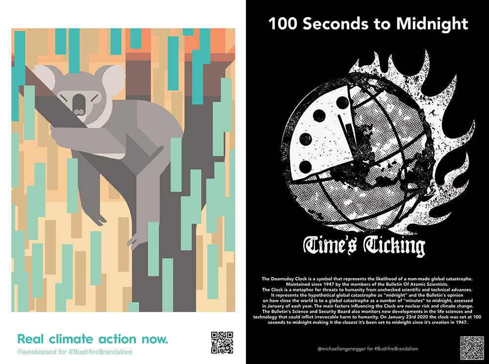 41 位澳洲插畫家無預警撤換 78 張街頭廣告海報！無尾熊、哭泣的領土... 呼籲正視森林大火與氣候變遷