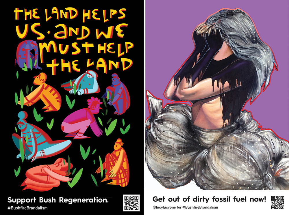 41 位澳洲插畫家無預警撤換 78 張街頭廣告海報！無尾熊、哭泣的領土... 呼籲正視森林大火與氣候變遷
