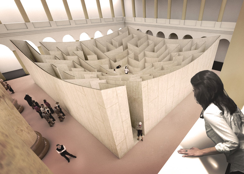 意圖使人迷路！超高的大型木造迷宮