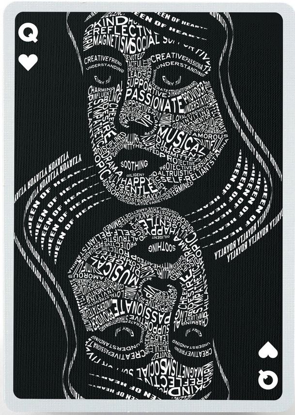 字體藝術撲克牌,張張都充滿設計能量