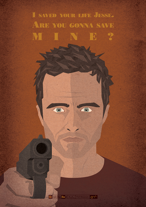 記錄每個難忘的 Breaking Bad 時刻極簡海報