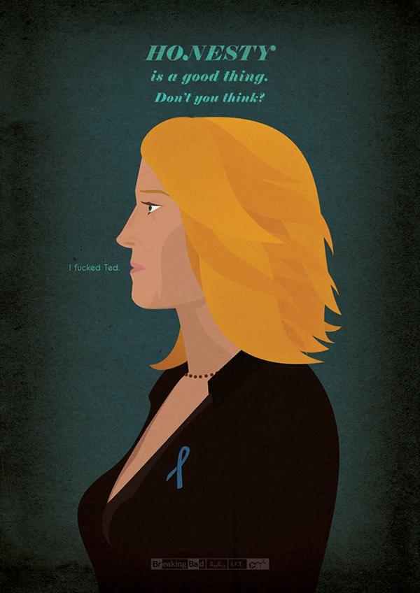 記錄每個難忘的 Breaking Bad 時刻極簡海報