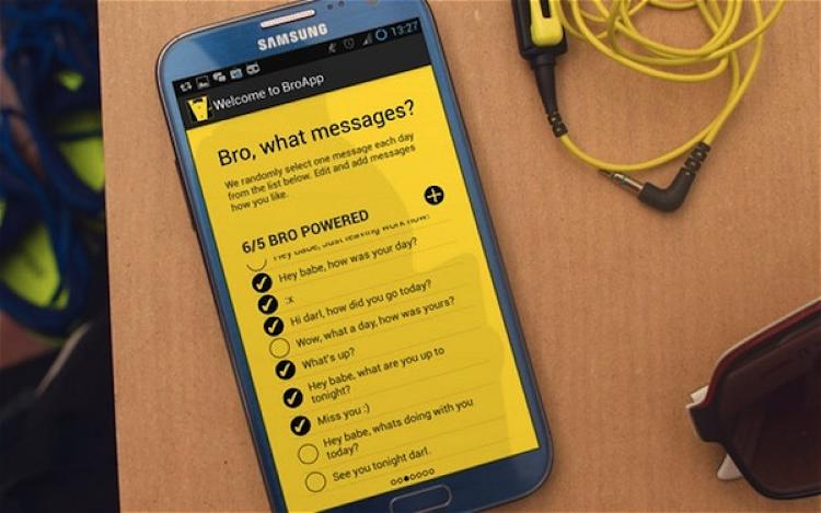 去陪兄弟吧！女友有 BroApp 幫你安撫