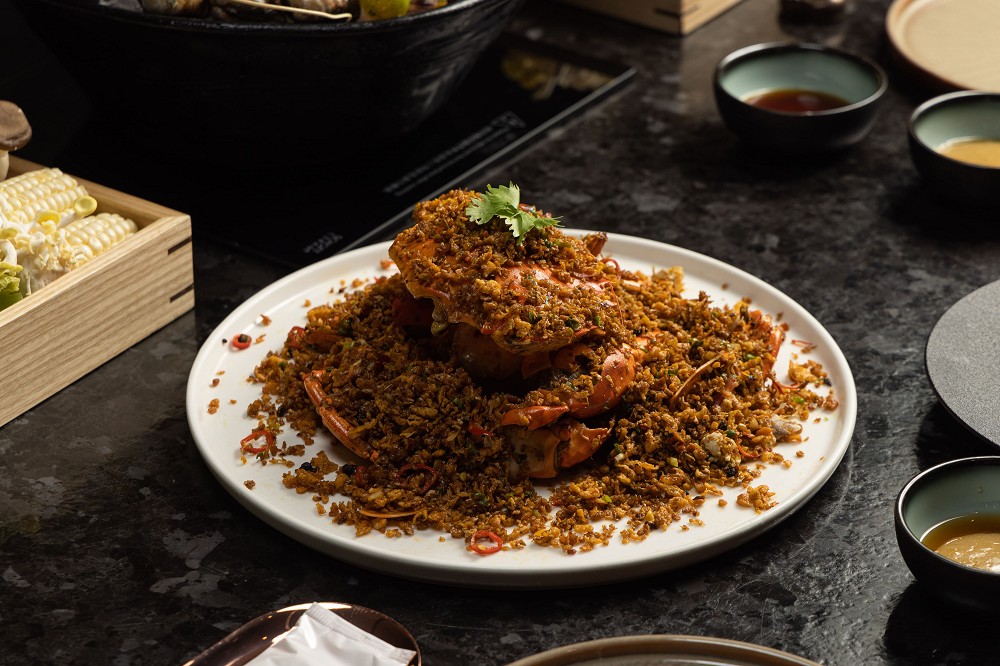 大直NOKE「明粵」粵式火鍋 !隈研吾以岩岸海蝕洞意象打造餐飲空間