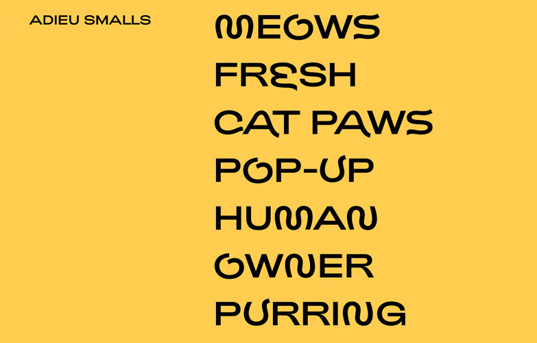 結合肢體動作、尾巴弧度表現的「喵字體」！貓奴們從字母就可以知道主子在想什麼了