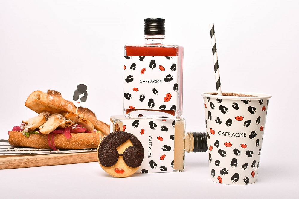 CAFE ACME X alice + olivia露天咖啡廳北美館登場！招牌墨鏡紅唇化身限定美食