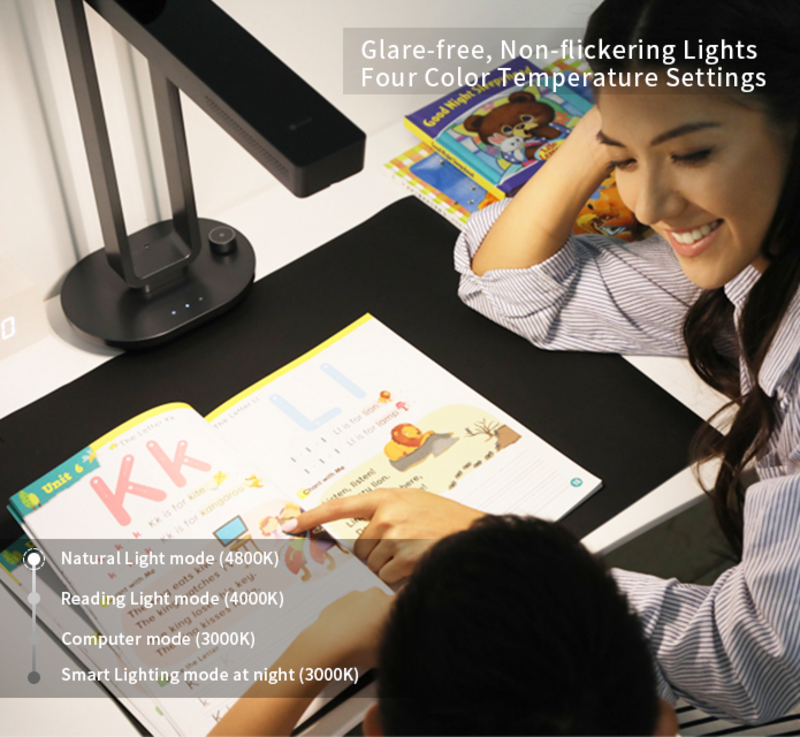 非接觸式掃描機 CZUR 再推新品！收納式多用途「Aura 快掃檯燈」