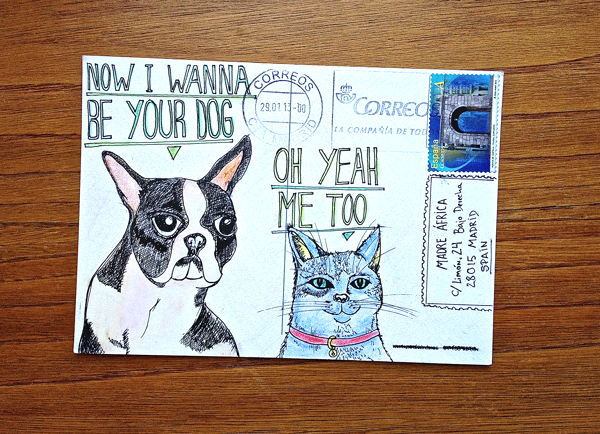 發送郵件的藝術，來自全世界各地的愛心明信片