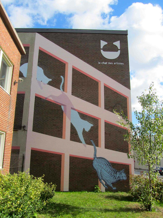 整座城市都是立體畫布!Roadsworth 為灰白的街景增添繽紛玩心