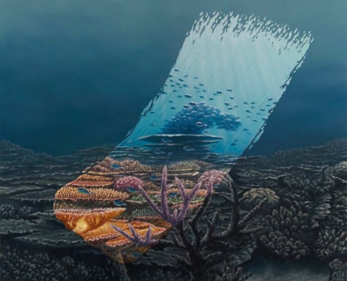 抹下一筆「超現實異世界」！德國藝術家 David Ambarzumjan 將城市中的巨大筆刷化為神奇時光隧道