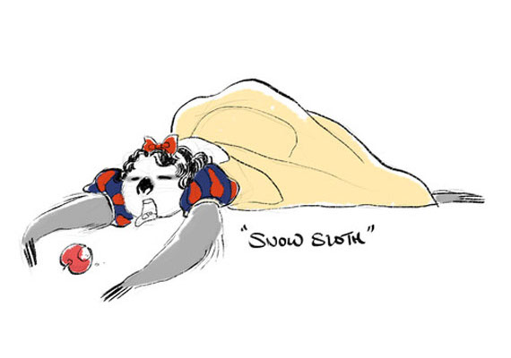 如果迪士尼的公主們都變成樹懶