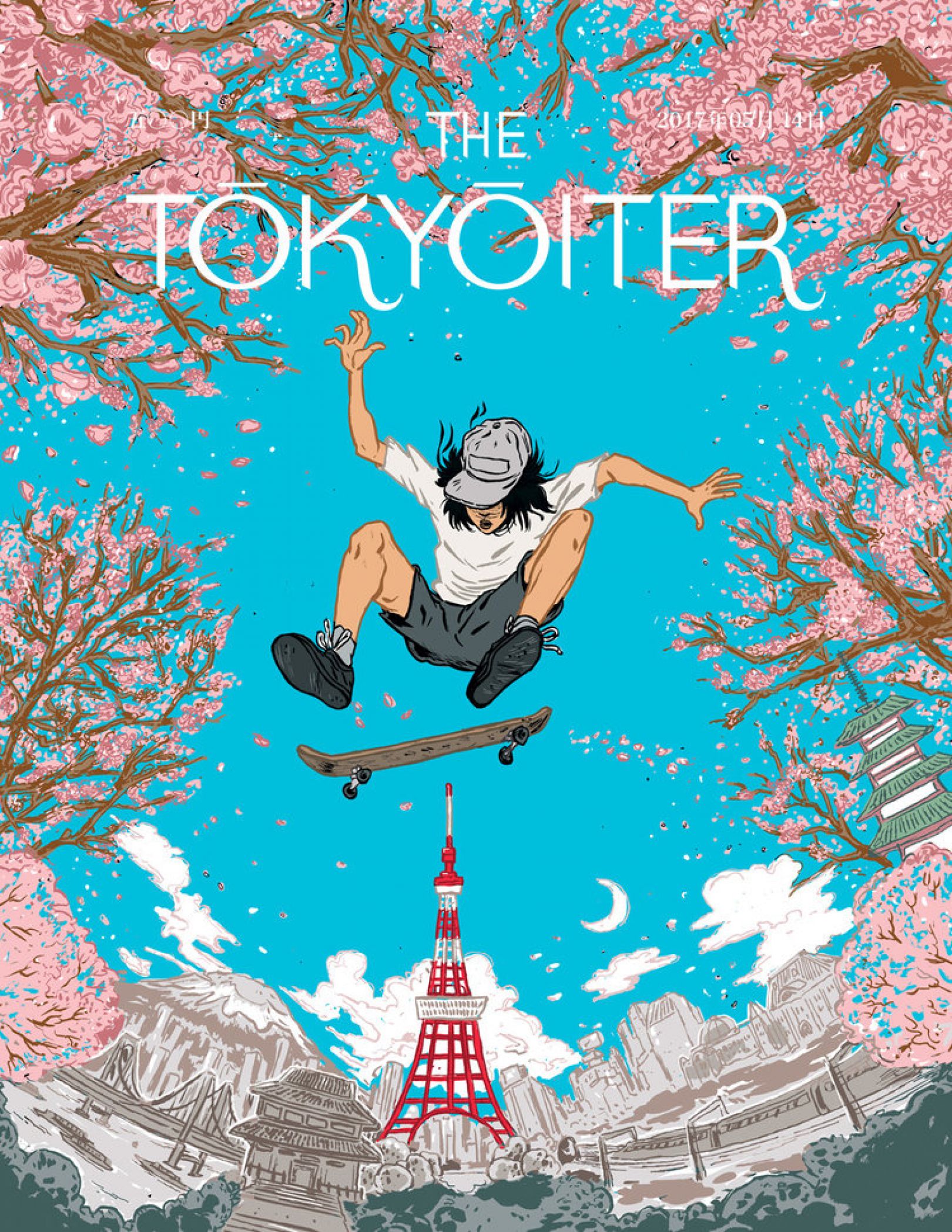 《Tokyoiter》東京日常成雜誌封面！全球插畫家描繪地鐵風景、老澡堂等東京故事