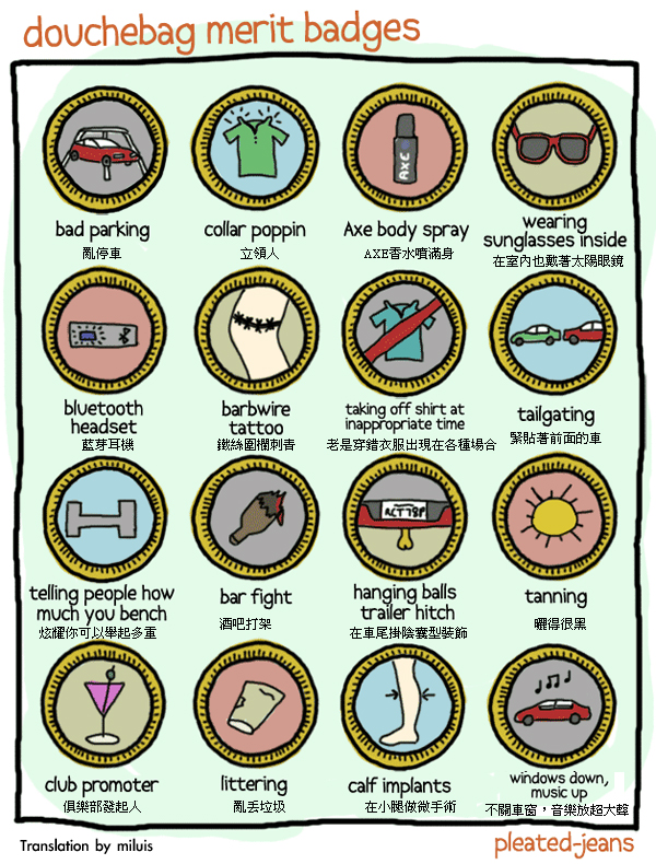 渾球童子軍/尷尬童子軍，你收集了多少成就徽章？