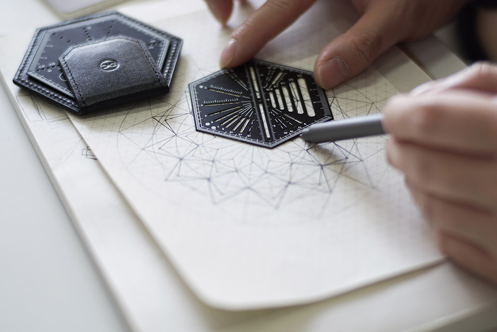 畫出完美設計的繪圖尺！「HEXAGONAL RULER 2.0」設計人必備質感製圖工具