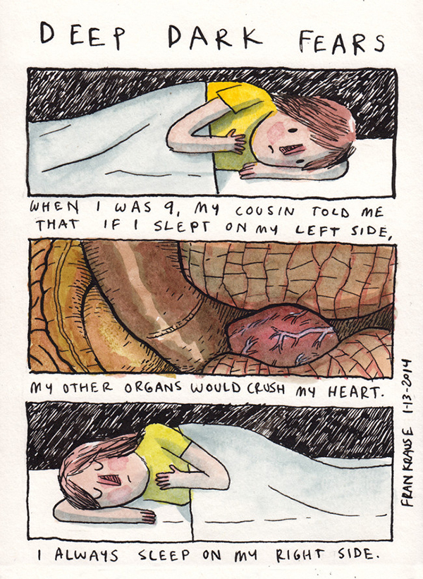 看完了心裡有點毛毛的...，利用插畫畫出人們最深的恐懼