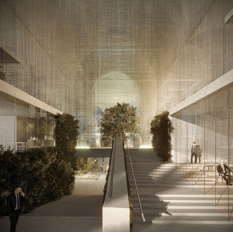 2020杜拜世博義大利國家館縹緲現身！藝術家Edoardo Tresoldi打造海市蜃樓宮廷花園