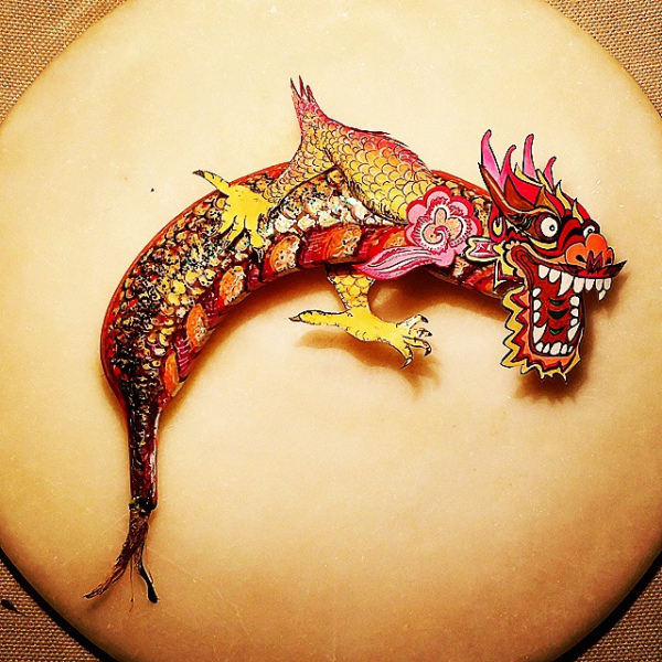 廚師帶頭玩食物！Elisa Roche 令人驚豔的香蕉彩繪