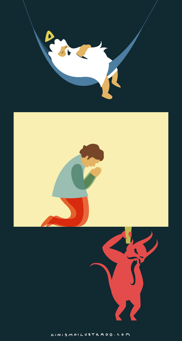 既無奈又寫實，充滿警示意味的小插畫集