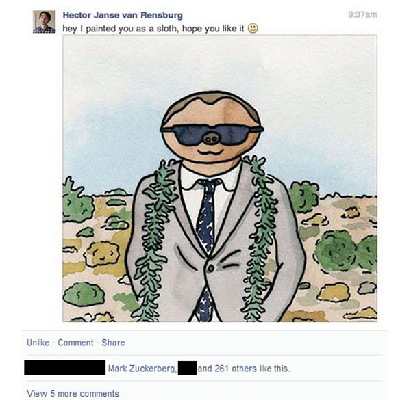 偷偷把你變成樹懶!藝術家無差別 FB 照片改造計劃