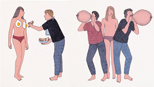 現代愛情新詮釋，微色情插畫藝術