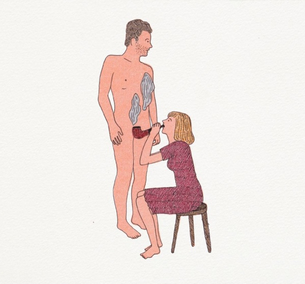 現代愛情新詮釋，微色情插畫藝術