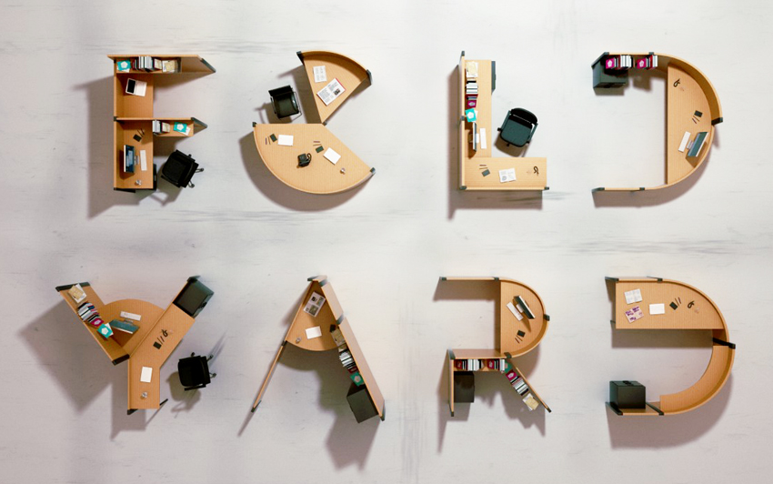 辦公室交給字母辦公桌