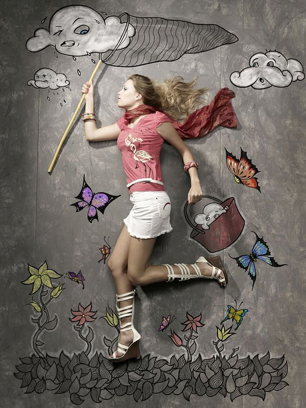 可愛的白日夢繪畫,今天你想做哪個夢?