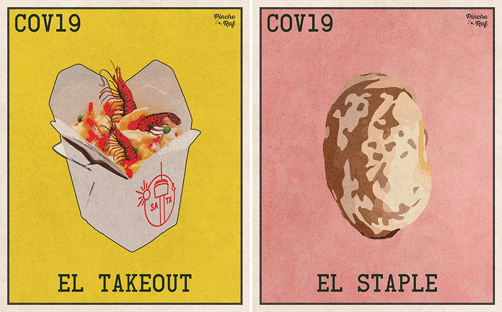 居家隔離好焦慮?德州藝術家設計出「武漢肺炎版」墨西哥賓果紙牌遊戲 Lotería 抒發心情